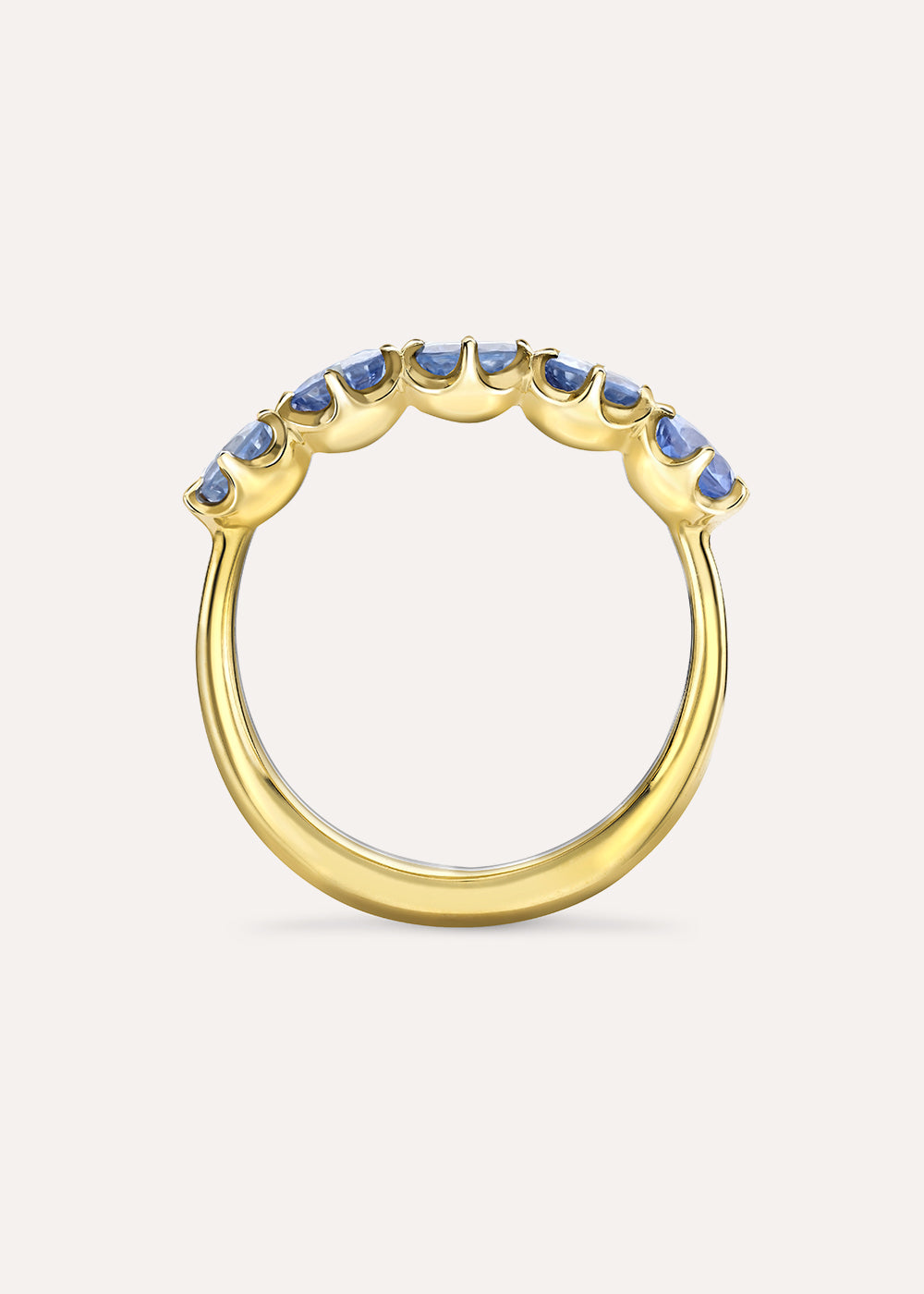 Elyhara Deep Blue Sapphire Five Stone Ring