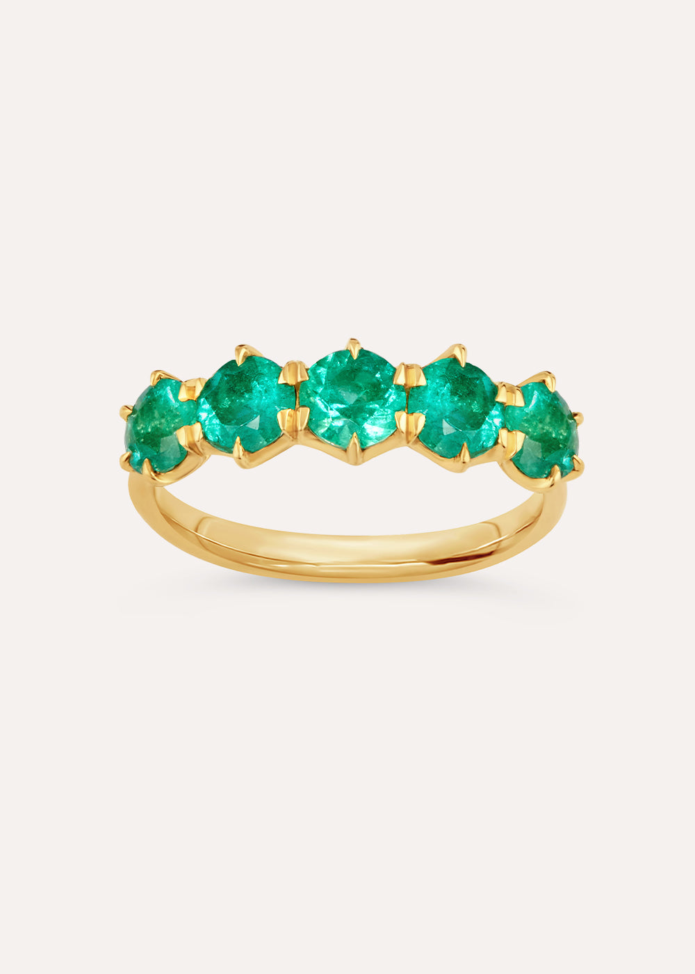 Elyhara Emerald Five Stone Ring