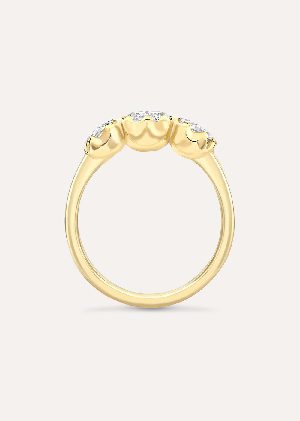 Elyhara Medium Trilogy Lab-Grown Diamond Ring
