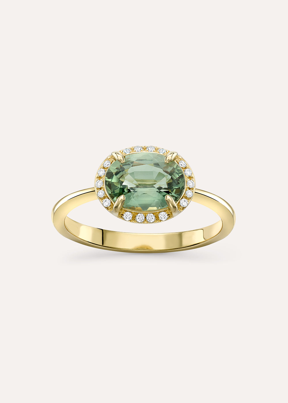 Mia Green Sapphire & Diamond Ring