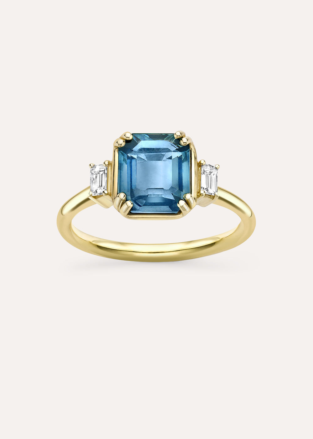 Mini Mae West Montana Sapphire & Diamond Ring
