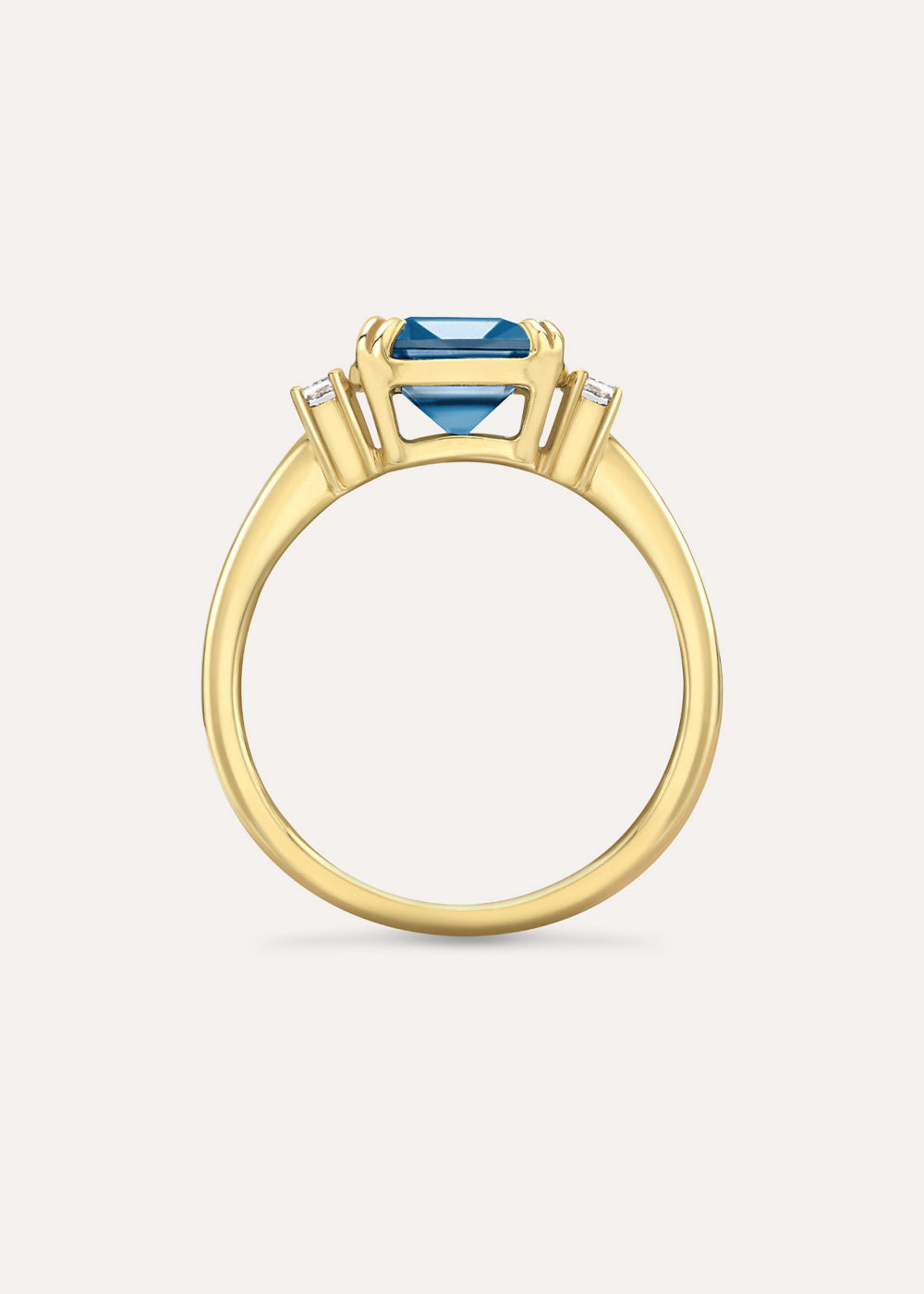 Mini Mae West Montana Sapphire & Diamond Ring