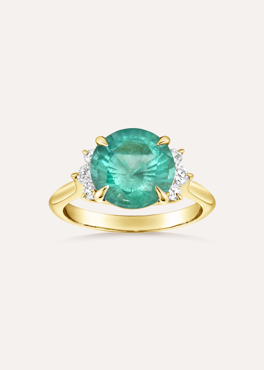 Krista Emerald & Diamond Ring