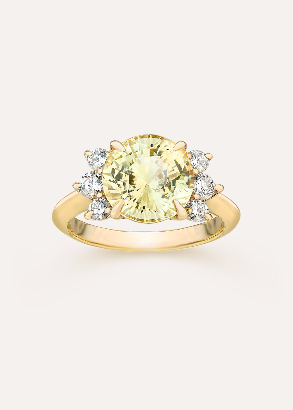 Krista Yellow Sapphire & Diamond Ring