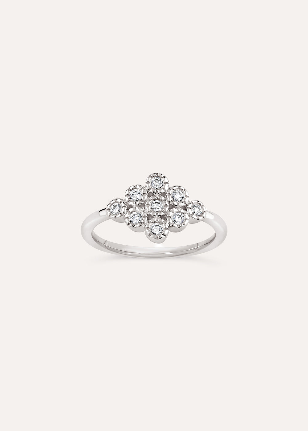 Forget Me Knot Lab-Grown Diamond Cluster Pinky Ring