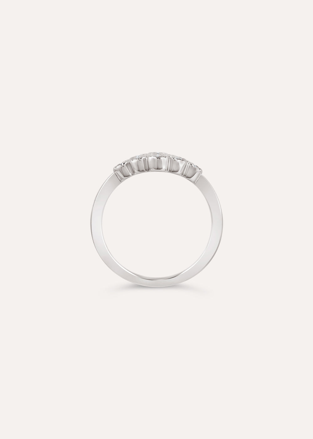 Forget Me Knot Lab-Grown Diamond Cluster Pinky Ring