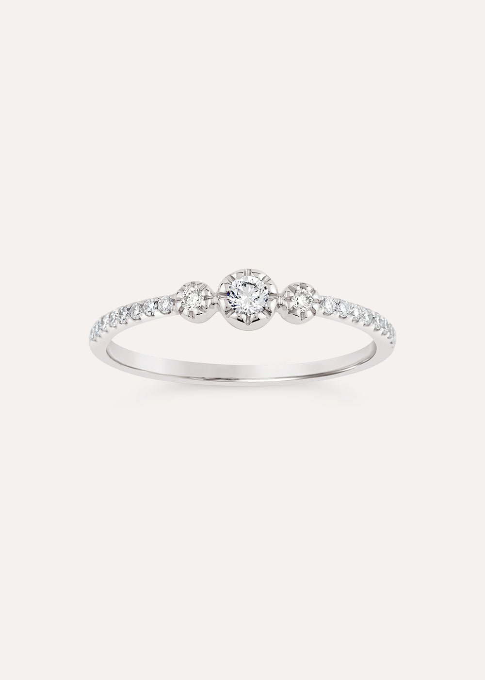 Forget Me Knot Lab-Grown Diamond Trio Ring