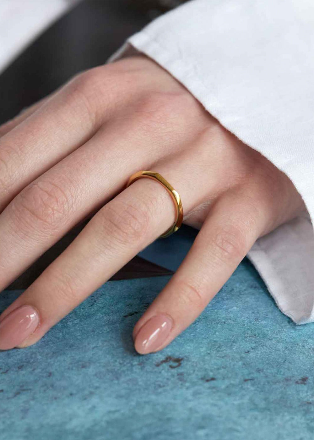 Thalassa Faceted Ring