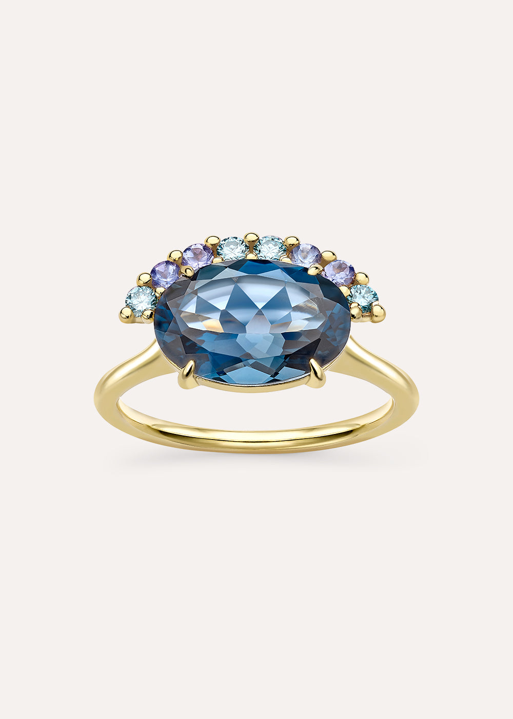 Libby London Blue Topaz Cocktail Ring