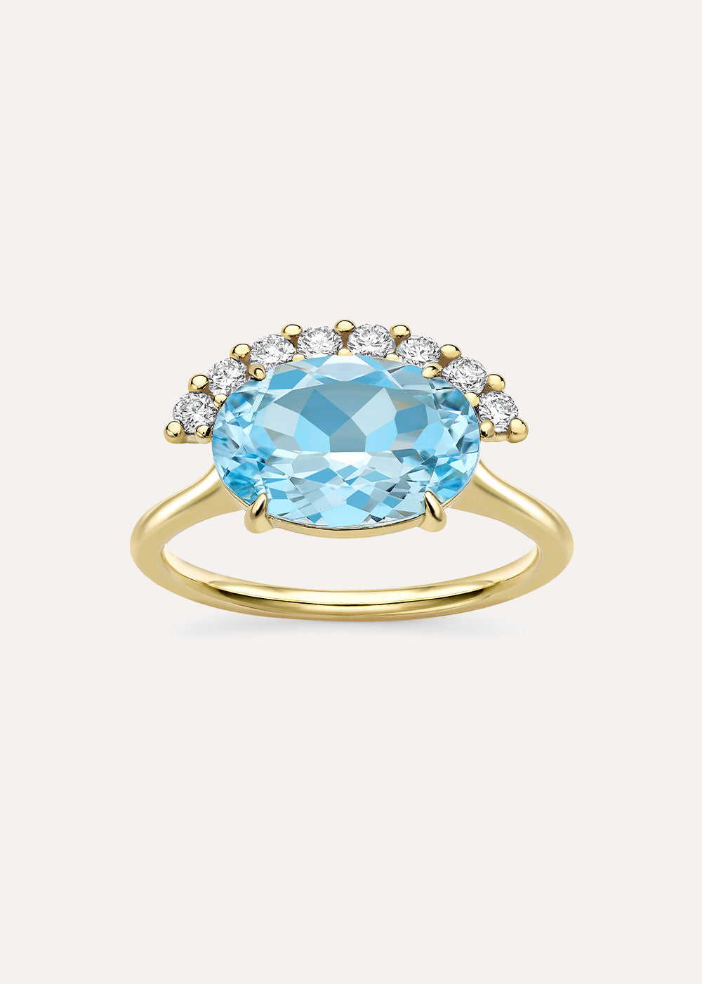 Libby Sky Blue Topaz Cocktail Ring