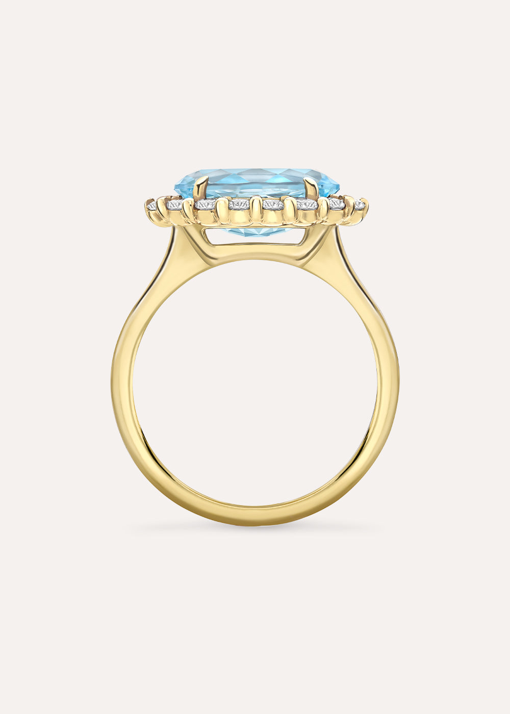 Libby Sky Blue Topaz Cocktail Ring