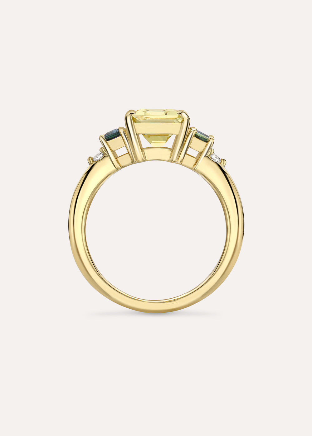 Charli Olive Quartz Cocktail Ring