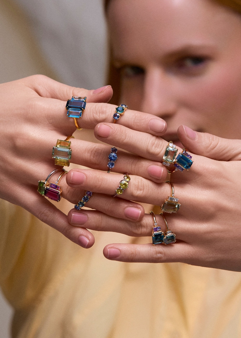 Charli Blue Topaz Cocktail Ring