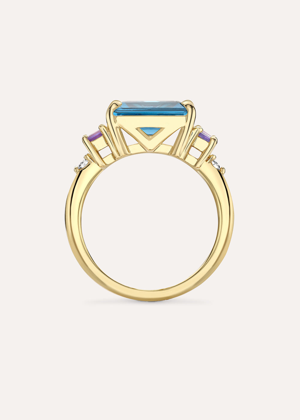Claudie Blue Topaz Cocktail Ring