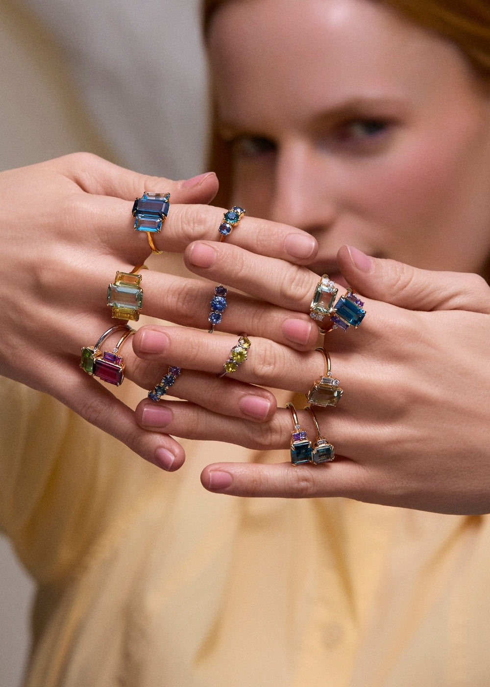 Trinny Amethyst & Oro Verde Cocktail Ring