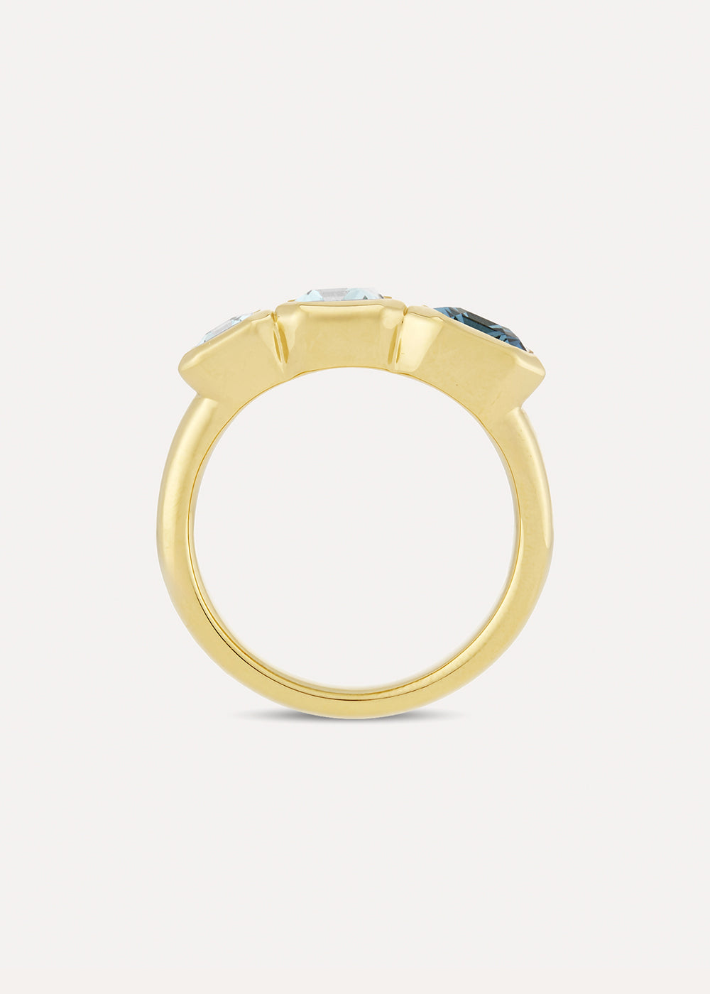 Paloma Blue Topaz Three Stone Ring