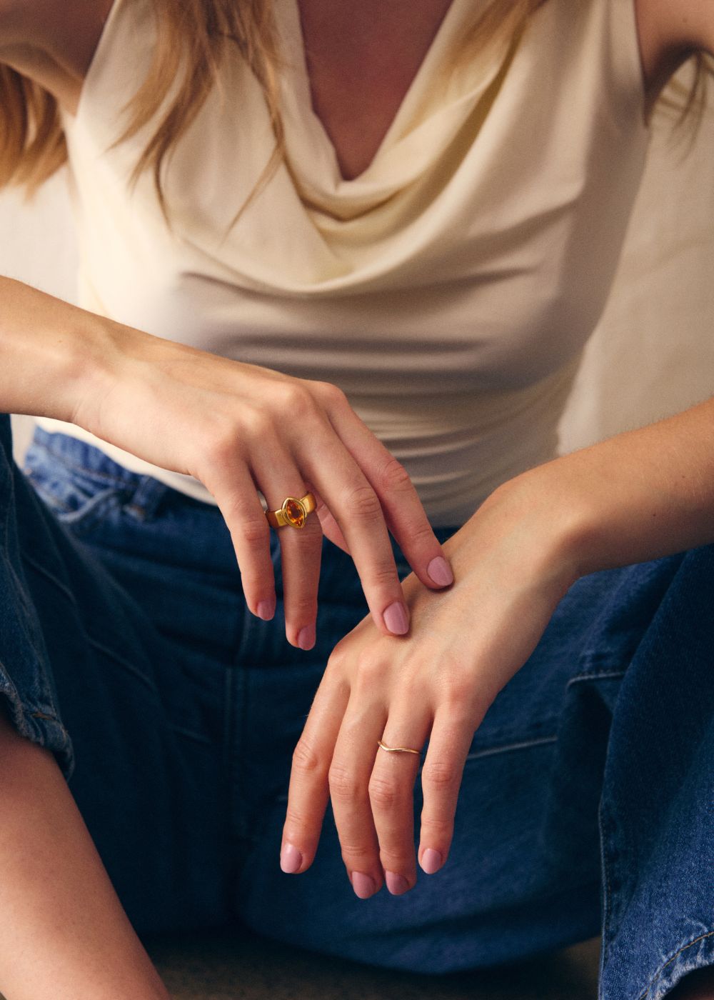 Paloma Orange Citrine Cocktail Ring