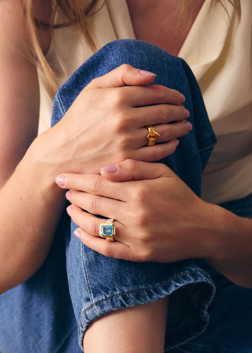 Paloma Sky Blue Topaz Cocktail Ring