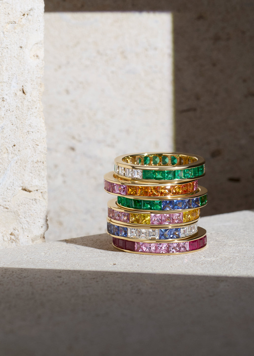 Brightside Emerald & Diamond Eternity Ring