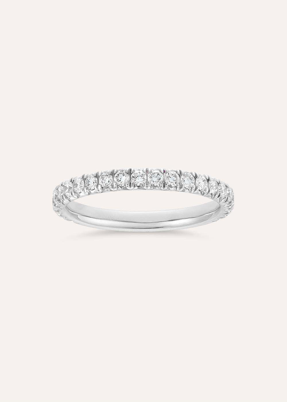 Minnow Three Quarter Medium Lab-Grown Diamond Eternity Ring