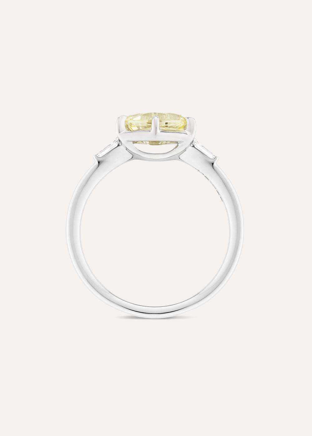 Jenna Yellow Sapphire & Diamond Ring