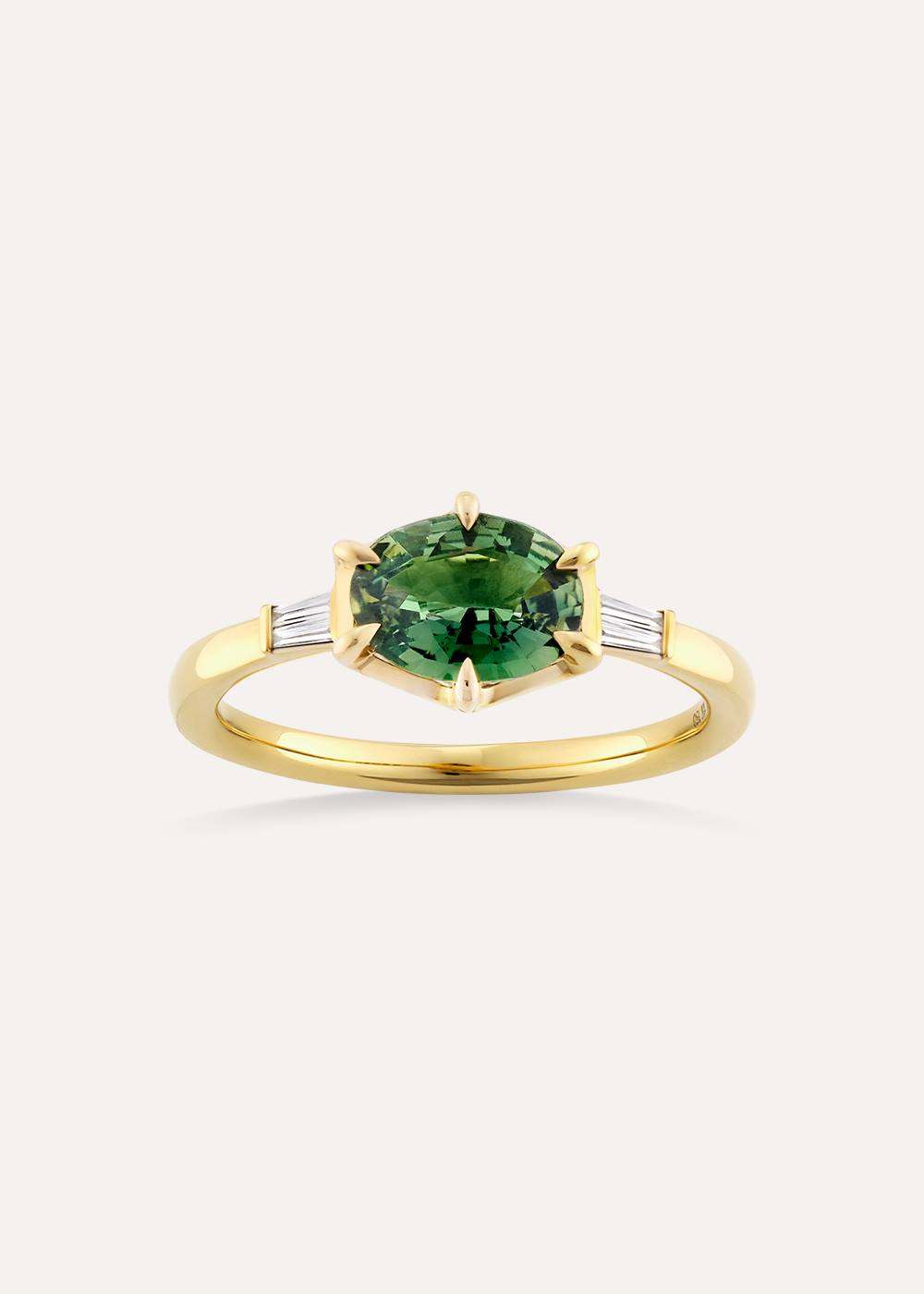 Jenna Green Sapphire & Diamond Ring