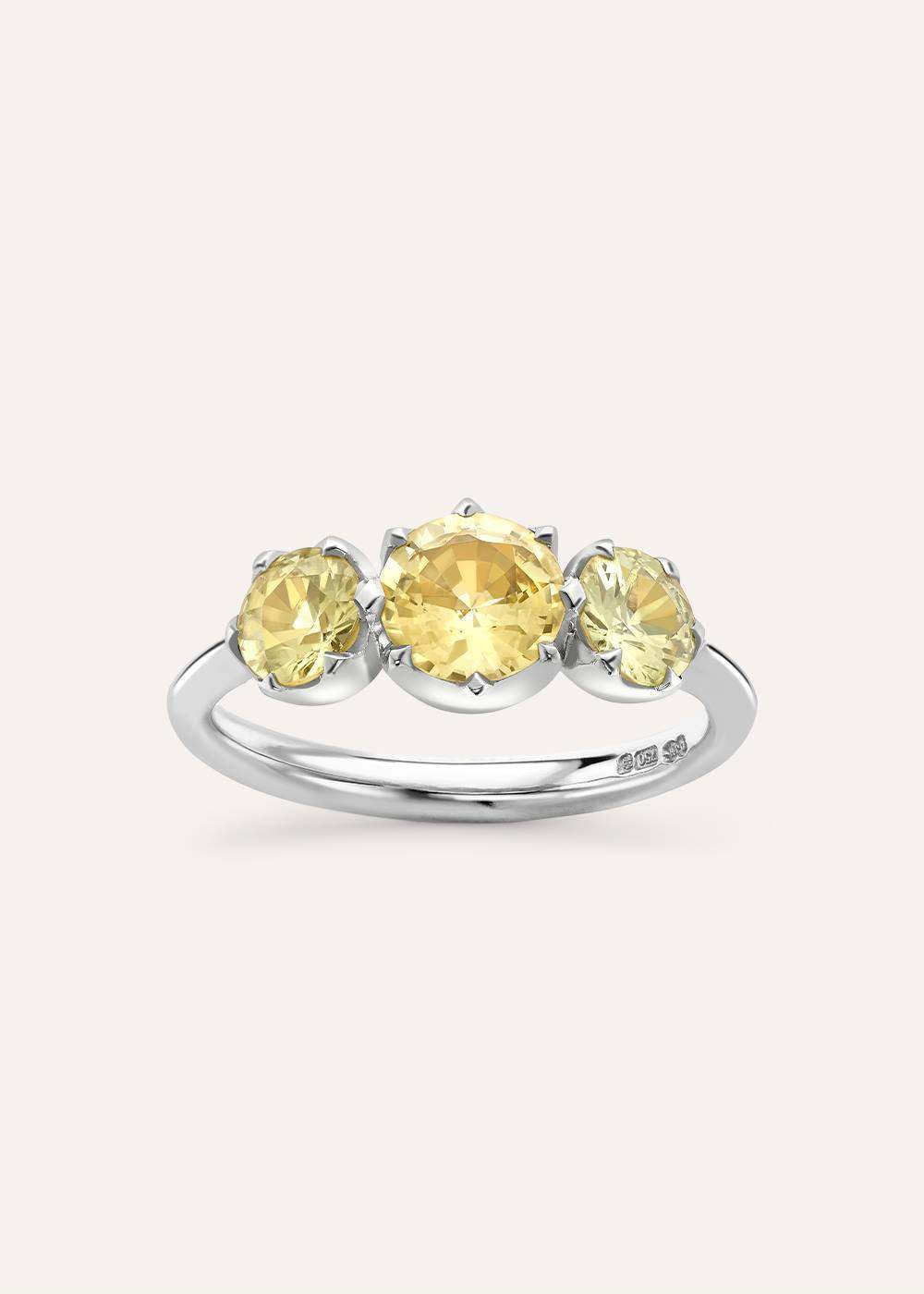 Elyhara Medium Trilogy Sapphire Ring