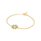 Jasmine Flower Emerald Bracelet