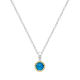 December Blue Topaz Birthstone Pendant
