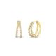 Signature Duo Lab-Created Diamond Huggie Hoops
