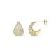 Scoop Large Lab-Created Diamond Pave Hoop Earrings