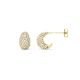 Signature Mini Scoop Pave Hoop Earrings