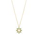 Jasmine Flower Emerald Pendant