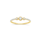 Forget-Me-Not Lab-Created Diamond Trio Ring