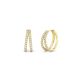 Signature Duo Lab-Created Diamond Huggie Hoops
