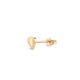 Single Bijou Folded Heart Stud