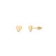Bijou Folded Heart Studs