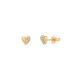 Folded Heart Lab-Created Diamond Studs