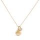 Button Locket & Lab-Created Diamond Bon Bon Pendant
