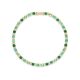 Shuga 3mm Green Precious Gemstone Tennis Bracelet