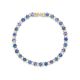 Shuga 4mm Blue Precious Gemstone Tennis Bracelet
