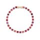 Shuga 4mm Pink Precious Gemstone Tennis Bracelet