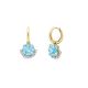 Libby Topaz & Lab-Created Diamond Drops