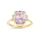 Mae West Purple Sapphire & Diamond Ring 