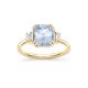 Mini Mae West Blue Sapphire & Diamond Ring