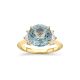 Krista Aquamarine & Diamond Ring