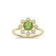 Celandine Green Tourmaline Ring