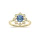 Celandine Teal Sapphire Ring