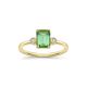 Violet Green Tourmaline Ring
