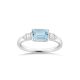 Lena Aquamarine & Diamond Ring